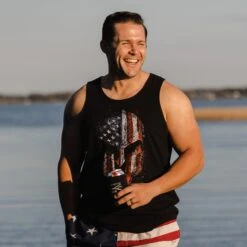 Men's American Spartan Tank - Black -Daily Clothing Store BlankPoster 2000X2000 1 Spartan