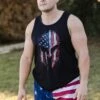Men's American Spartan Tank - Black 1 Men's American Spartan Tank - Black -Daily Clothing Store BlankPoster 2000X2000 2 Spartan