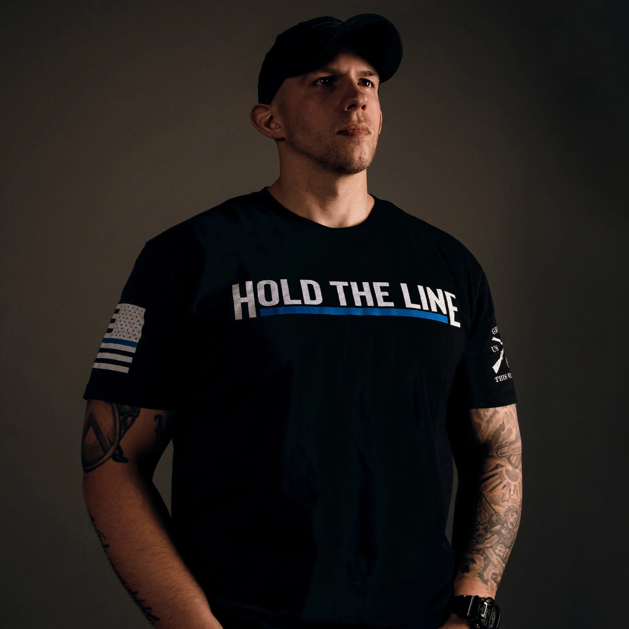 Hold The Line T-Shirt - Black 4 Hold The Line T-Shirt - Black - Image 2