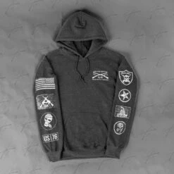 Patch Hoodie - Dark Heather -Daily Clothing Store BlankPoster 2000X2000 A GSHoodiesV5