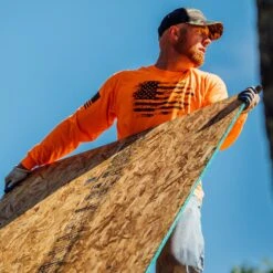 Vintage American Long Sleeve - Safety Orange -Daily Clothing Store BlankPoster 2000X2000 A HiVis d2fd5923 cb22 42e3 9aba 18c7b23d6658
