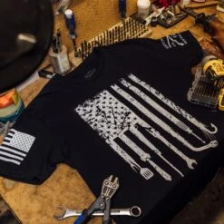 Dad Flag T-Shirt - Black -Daily Clothing Store BlankPoster 2000X2000 DadFlag min