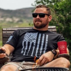 Dad Flag T-Shirt - Black -Daily Clothing Store BlankPoster 2000X2000 DadFlag 2 min