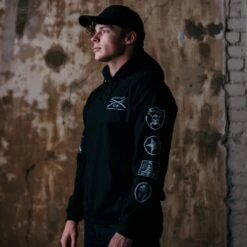 Grunt Style Patch Pullover Hoodie - Black -Daily Clothing Store BlankPoster 2000X2000 GS4542 GruntStylePatchHoodie black