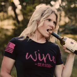 Women's Realtree Xtra® - Wine Season T-Shirt - Black -Daily Clothing Store BlankPoster 2000X2000 GS4934 RealtreeXtra WineSeason 3