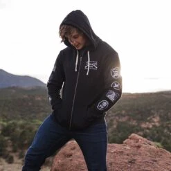 Grunt Style Patch Full-Zip Hoodie - Black -Daily Clothing Store BlankPoster 2000X2000 GS5081 GruntStylePatchFullZip Hoodie Black 3