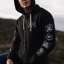 Grunt Style Patch Full-Zip Hoodie - Black -Daily Clothing Store BlankPoster 2000X2000 GS5081 GruntStylePatchFullZip Hoodie Black 4