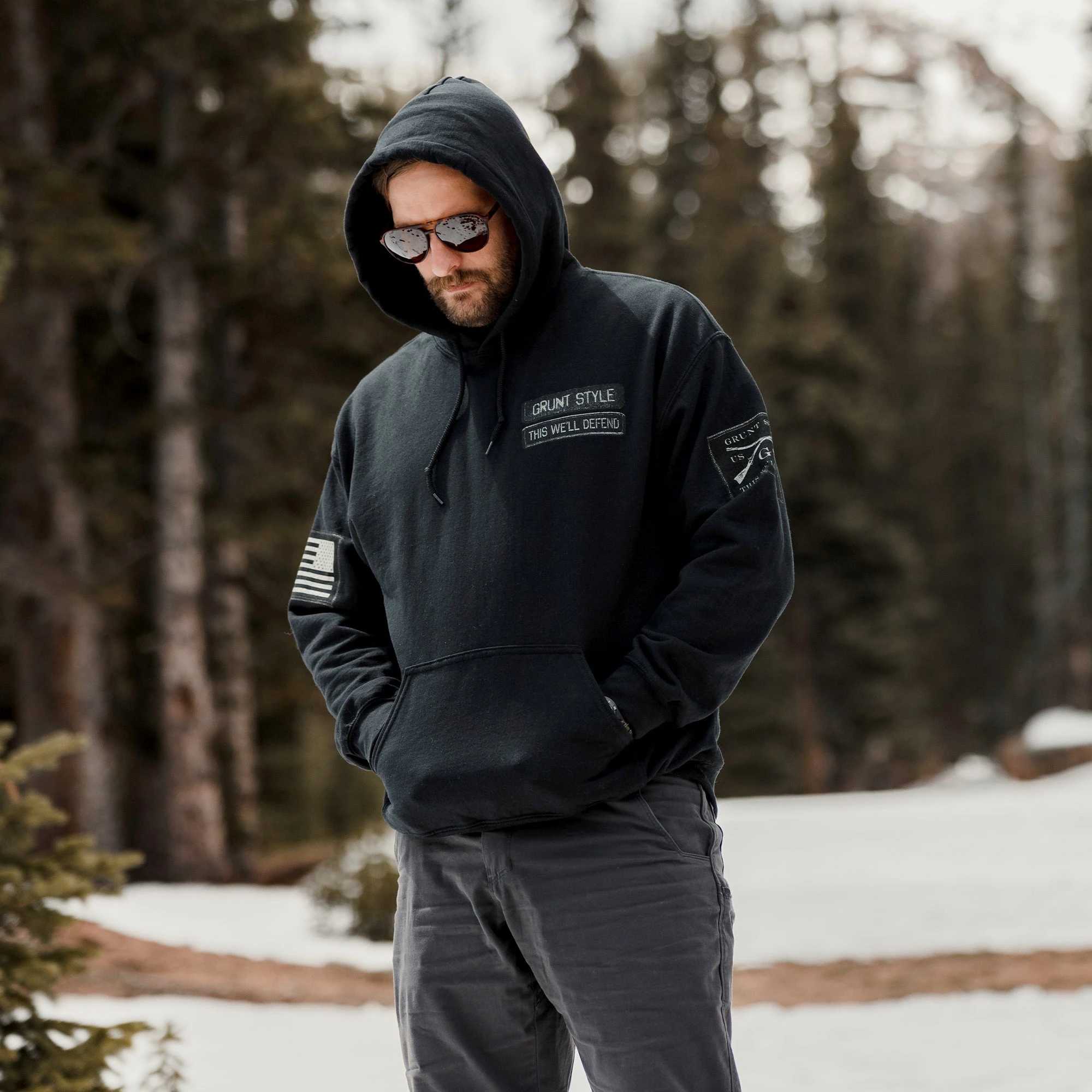 Name Tape Hoodie - Black 5 Name Tape Hoodie - Black - Image 3