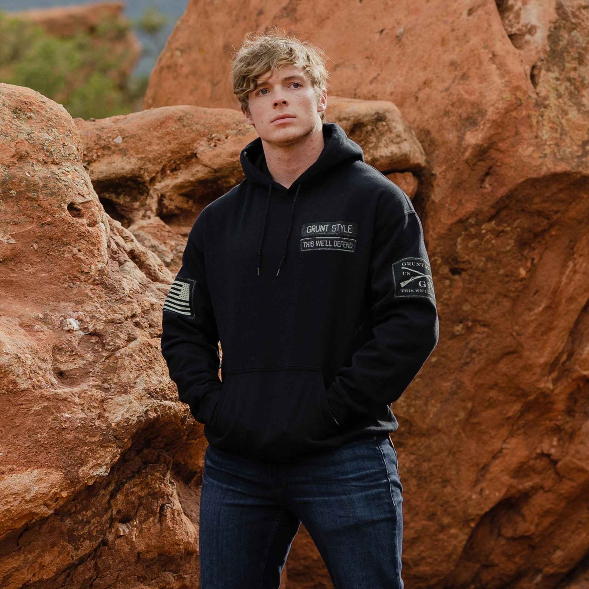 Name Tape Hoodie - Black 4 Name Tape Hoodie - Black - Image 2