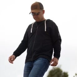 Premium Basic Full-Zip Hoodie - Black -Daily Clothing Store BlankPoster 2000X2000 GS5229 GSPremiumBasicFull ZipHoodie Black