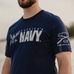 USN - Ship Happens 2.0 T-Shirt - Navy -Daily Clothing Store BlankPoster 2000X2000 GSNV0065 USN ShipHappens2.0 min