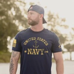 USN - Est. 1775 2.0 T-Shirt - Navy -Daily Clothing Store BlankPoster 2000X2000 GSNV0067 USN Est.1775 Navy2.0 2 min