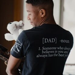 Dad Defined T-Shirt - Black 13 Dad Defined T-Shirt - Black -Daily Clothing Store BlankPoster 2000X2000 copy17Fathers