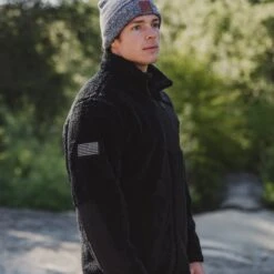 Men's Standard Issue Sherpa Fleece - Black -Daily Clothing Store BlankPoster 2000x2000 1 GS5683StandardIssueSherpaFleece Black