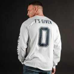 Zero F's Given Long Sleeve - White -Daily Clothing Store BlankPoster 2000x2000 1 GS5800ZeroFsGivenLS White