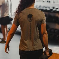 Women's Strength Through Suffering Relaxed Fit T-Shirt - Olive Triblend