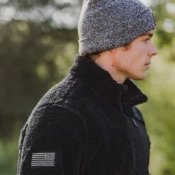 Men's Standard Issue Sherpa Fleece - Black -Daily Clothing Store BlankPoster 2000x2000 2 GS5683StandardIssueSherpaFleece Black