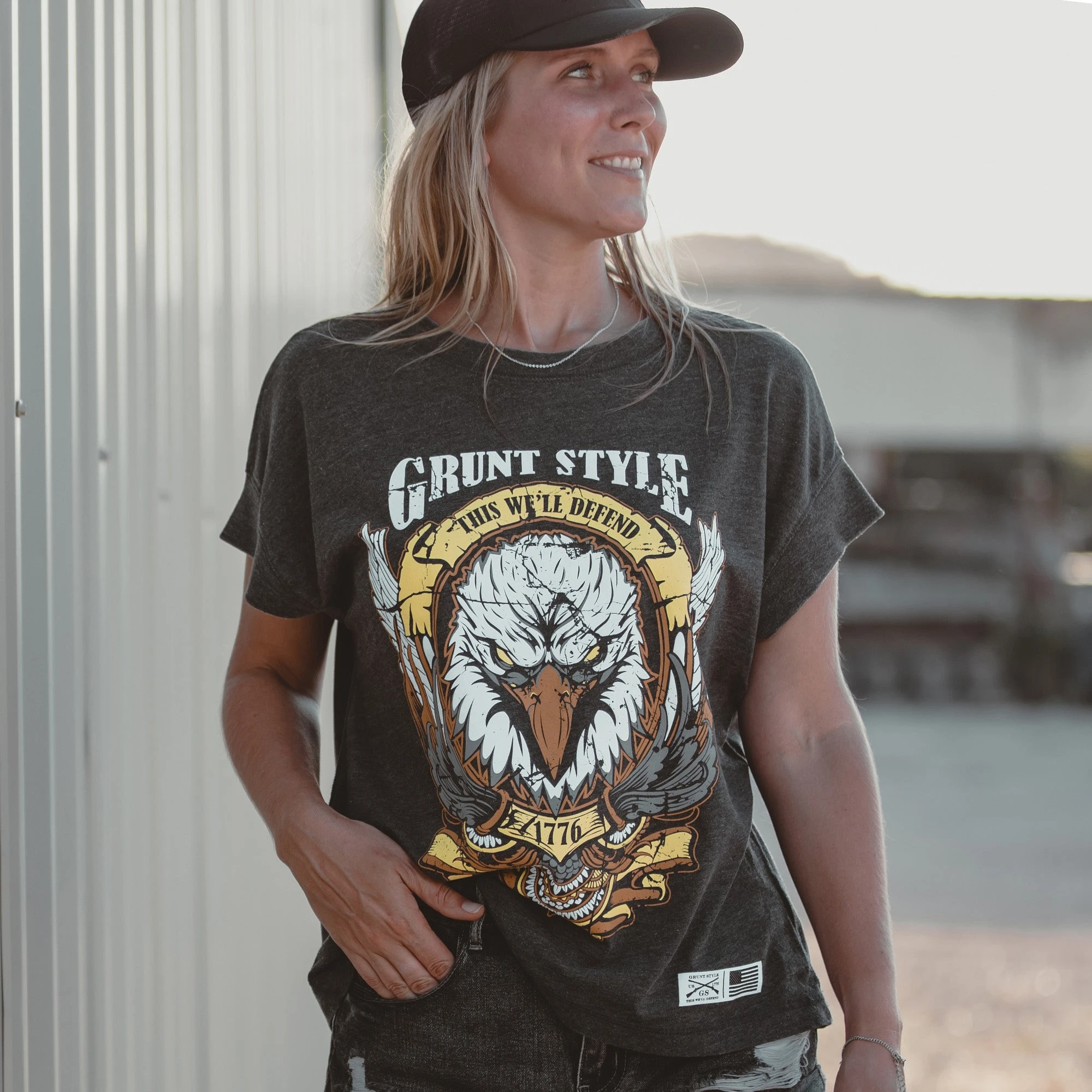 Women's Easy Rider Vintage Fit T-Shirt - Washed Black 3 Women's Easy Rider Vintage Fit T-Shirt - Washed Black