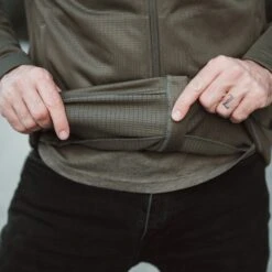 Men's Waffle Top Full-Zip Jacket - Military Green -Daily Clothing Store BlankPoster 2000x2000 5 GS5670WaffleTopFull ZipJacket MilGreen