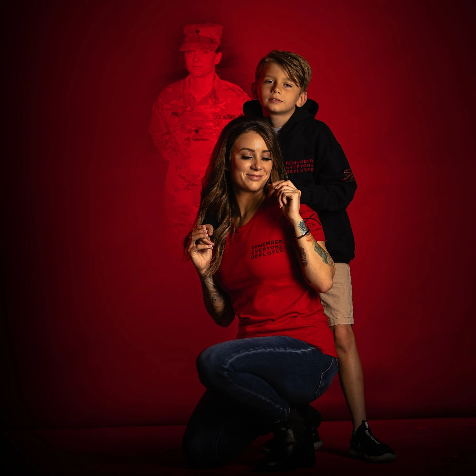 Women's R.E.D. All Forces T-Shirt - Red 5 Women's R.E.D. All Forces T-Shirt - Red - Image 3