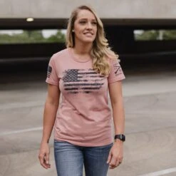 Women's Vintage American T-Shirt - Desert Pink