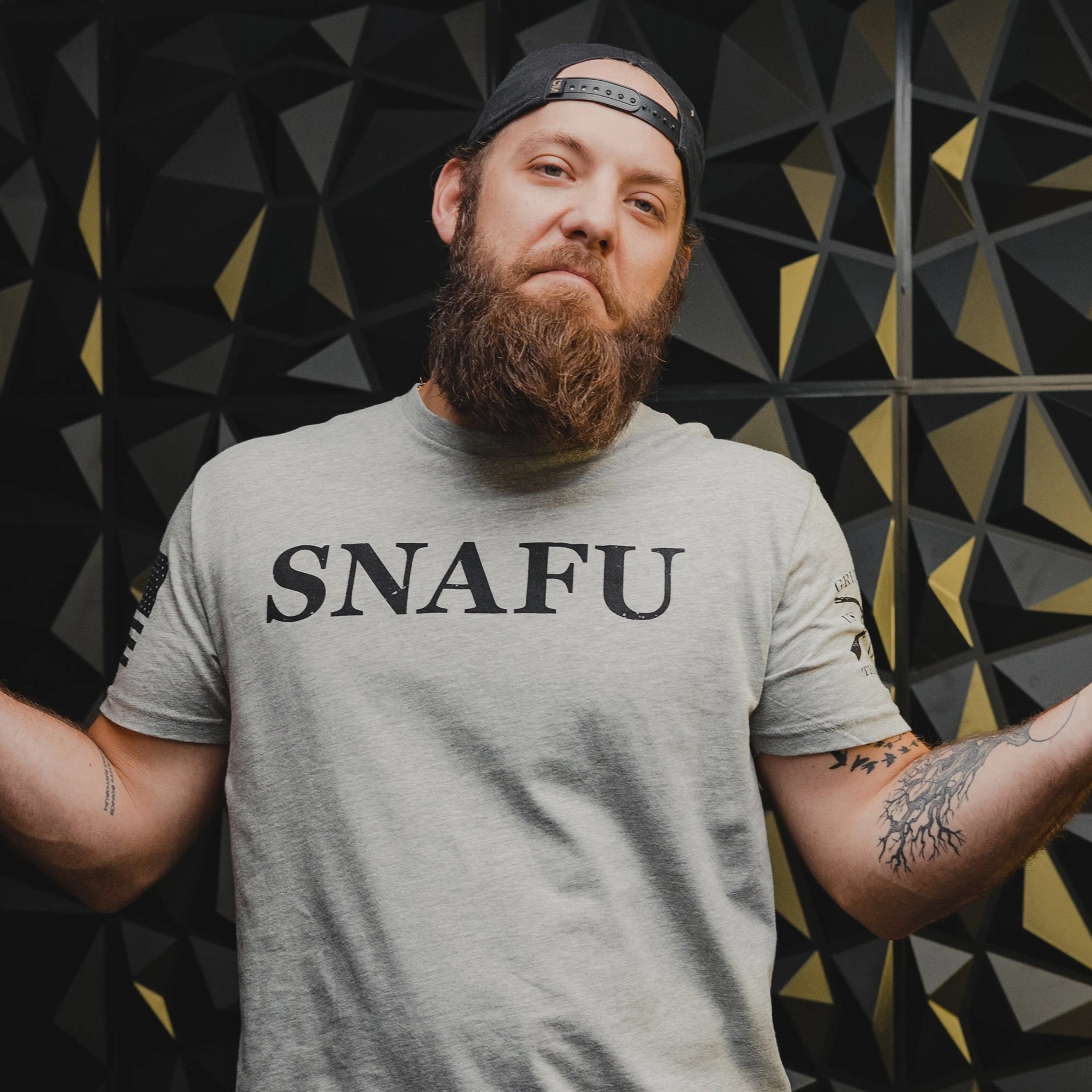 SNAFU T-Shirt - Heather Gray 4 SNAFU T-Shirt - Heather Gray - Image 2