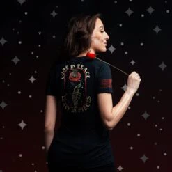 Women's Death Rose T-Shirt - Black -Daily Clothing Store BlankPoster 2000x2000 GS5470 Women sDeathRose