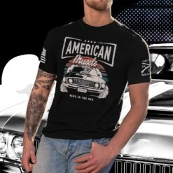 American Muscle T-Shirt - Black -Daily Clothing Store BlankPoster 2000x2000 GS5539 AmericanMuscleMen sTee 2
