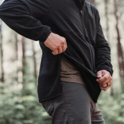 Men's Ripstop Hybrid Fleece Full-Zip Jacket - Black -Daily Clothing Store BlankPoster 2000x2000 GS5675RipstopHybridFleeceFullZipJacket Black 8