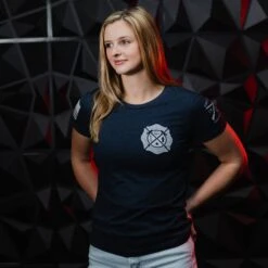 Women's Wherever Flames May Rage Slim Fit T-Shirt - Midnight Navy -Daily Clothing Store BlankPoster 2000x2000 GS5717WomensWhereverFlamesMayRageSlimFit MidnightNavy 2