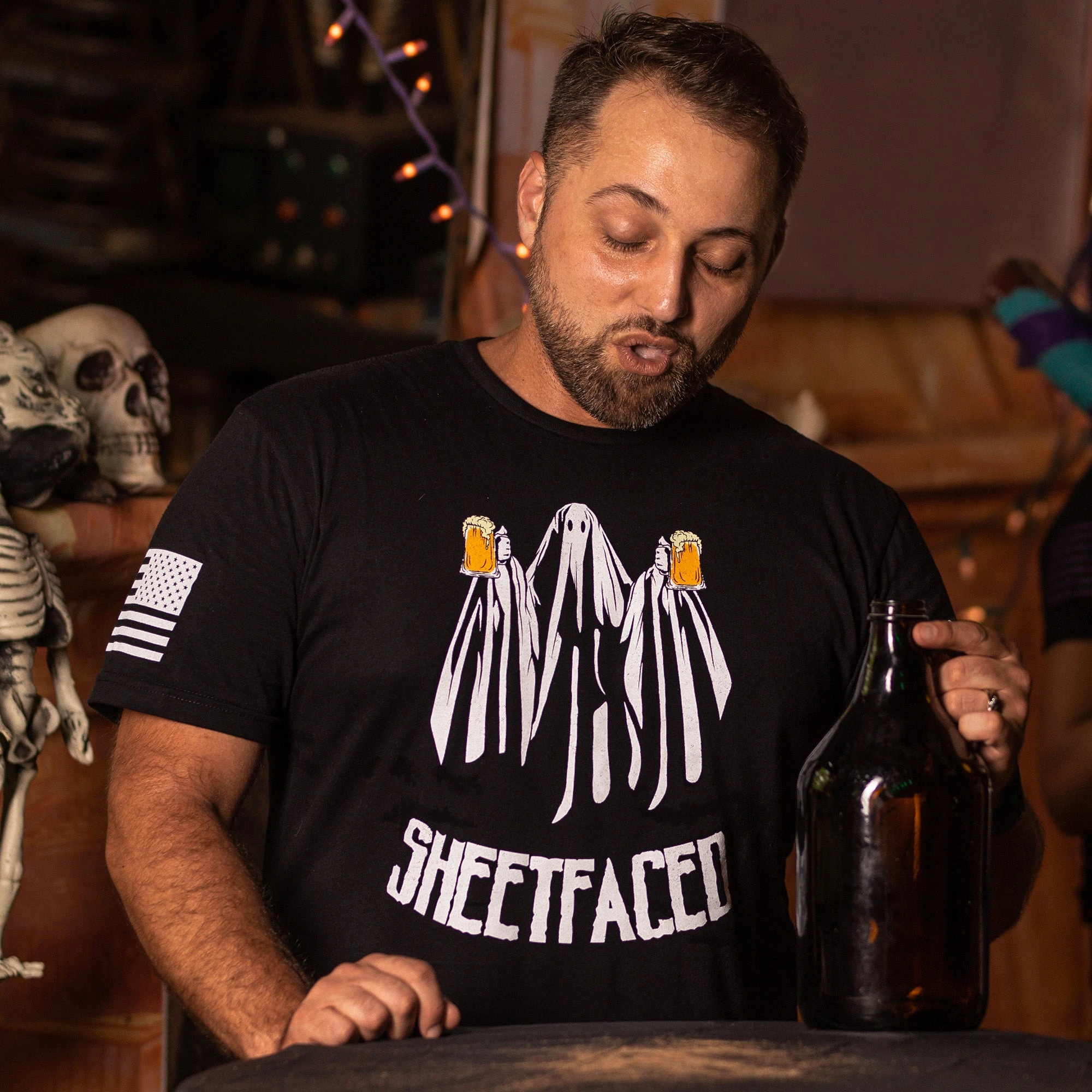 Sheetfaced T-Shirt - Black 4 Sheetfaced T-Shirt - Black - Image 2