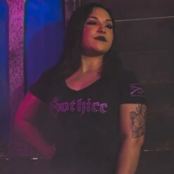 Women's Gothicc V-Neck T-Shirt - Black -Daily Clothing Store BlankPoster 2000x2000 GS5732GothiccV Neck Black 4