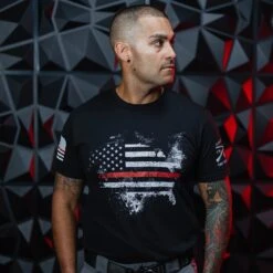 Red Line American Acid T-Shirt - Black -Daily Clothing Store BlankPoster 2000x2000 GS5770RedLineAmericanAcid Black 2