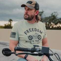 Freedom Between Your Legs T-Shirt - Light Sage -Daily Clothing Store BlankPoster 2000x2000 GS5774FreedomBetweenYourLegs LightSage 1