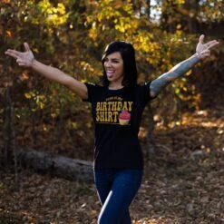 Women's This Is My Birthday Slim Fit T-Shirt - Black -Daily Clothing Store BlankPoster 2000x2000 GS5876Women sThisisMyBirthdayShirt