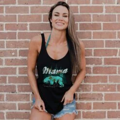 Women's Realtree Xtra® Sea Glass Mama Bear Tank - Black