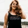 Women's Beautiful Badass Ombre Tank - Black