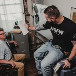 Not Safe For Work T-Shirt - Black 15 Not Safe For Work T-Shirt - Black -Daily Clothing Store BlankPoster 2000x2000 copy2GS5070 NotSafeForWork min