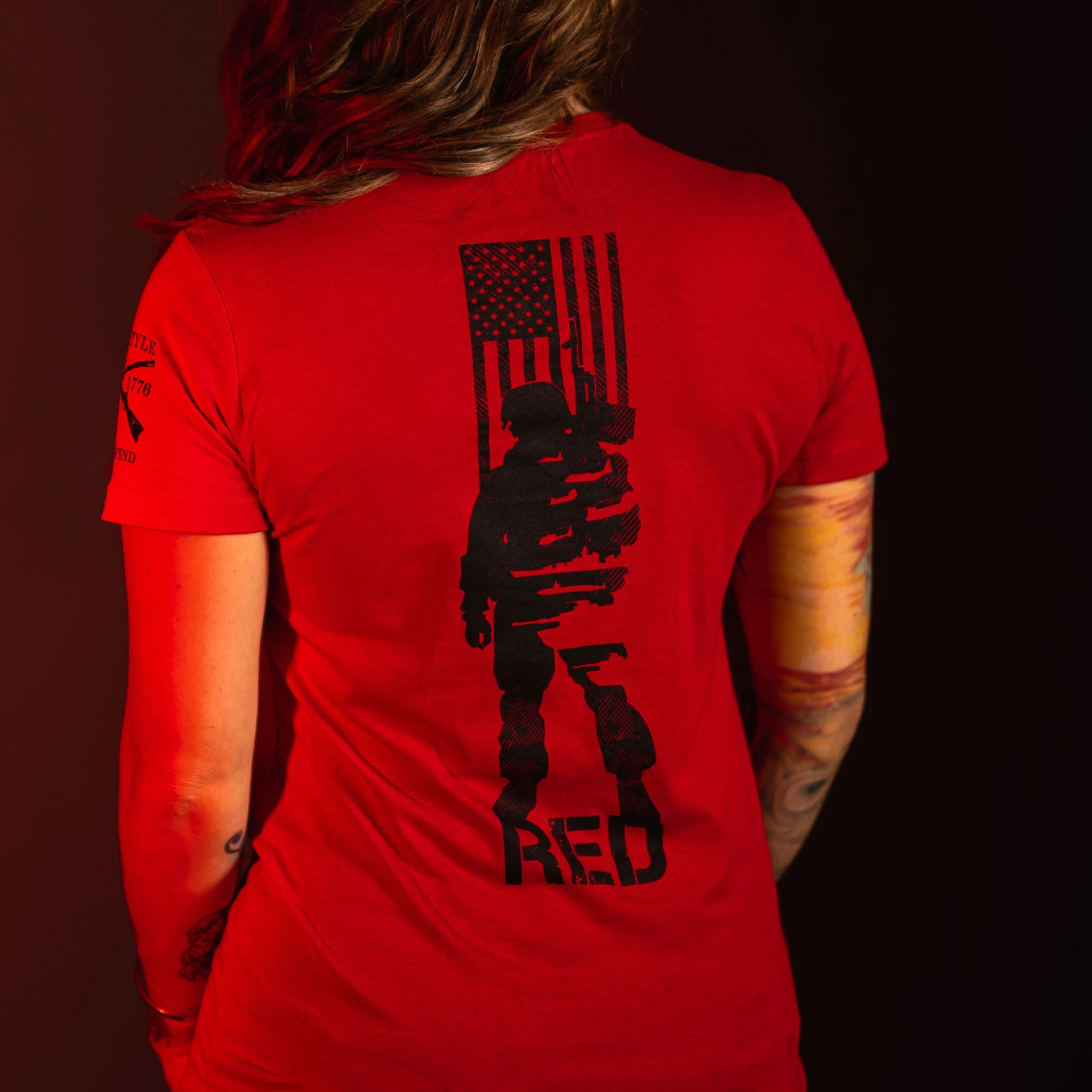 Women's R.E.D. All Forces T-Shirt - Red 3 Women's R.E.D. All Forces T-Shirt - Red