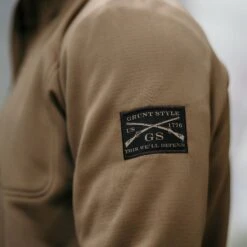 Men's 1/2 Zip Waffle Top - Coyote -Daily Clothing Store BlankPoster 2000x2000 copy2 GS5313 GruntStyle.5ZipWaffleTop Coyote 1