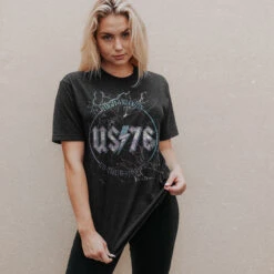 Women's US76 Boyfriend Fit T-Shirt - Vintage Black -Daily Clothing Store BlankPoster 2000x2000 copy3GS5506 Women sUS76BoyfriendFitTee 2