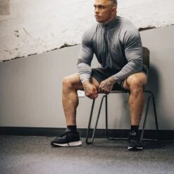 Men's 1/4 Zip - Heather Gray