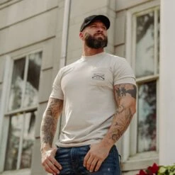 Basic Pocket T-Shirt - Sand -Daily Clothing Store BlankPoster 2000x2000 copy4 GS5446 GSBasicSandPocketTee