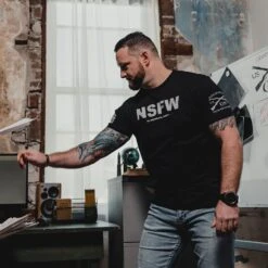 Not Safe For Work T-Shirt - Black 12 Not Safe For Work T-Shirt - Black -Daily Clothing Store BlankPoster 2000x2000 copy5GS5070 NotSafeForWork min