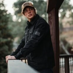 Men's Lightweight Field Shacket - Black 10 Men's Lightweight Field Shacket - Black -Daily Clothing Store BlankPoster 2000x2000 copy7 2GS5677LightweightFieldShacket Black