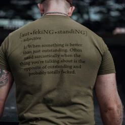 Outf*cking Standing T-Shirt - Military Green -Daily Clothing Store BlankPoster 2000x2000 copy9 GS5357 Outf ckingStanding MilitaryGreen