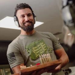 Love Guns Poem T-Shirt - Military Green -Daily Clothing Store BlankPoster 2000x2000 copyGS5374 LoveGunsPoem