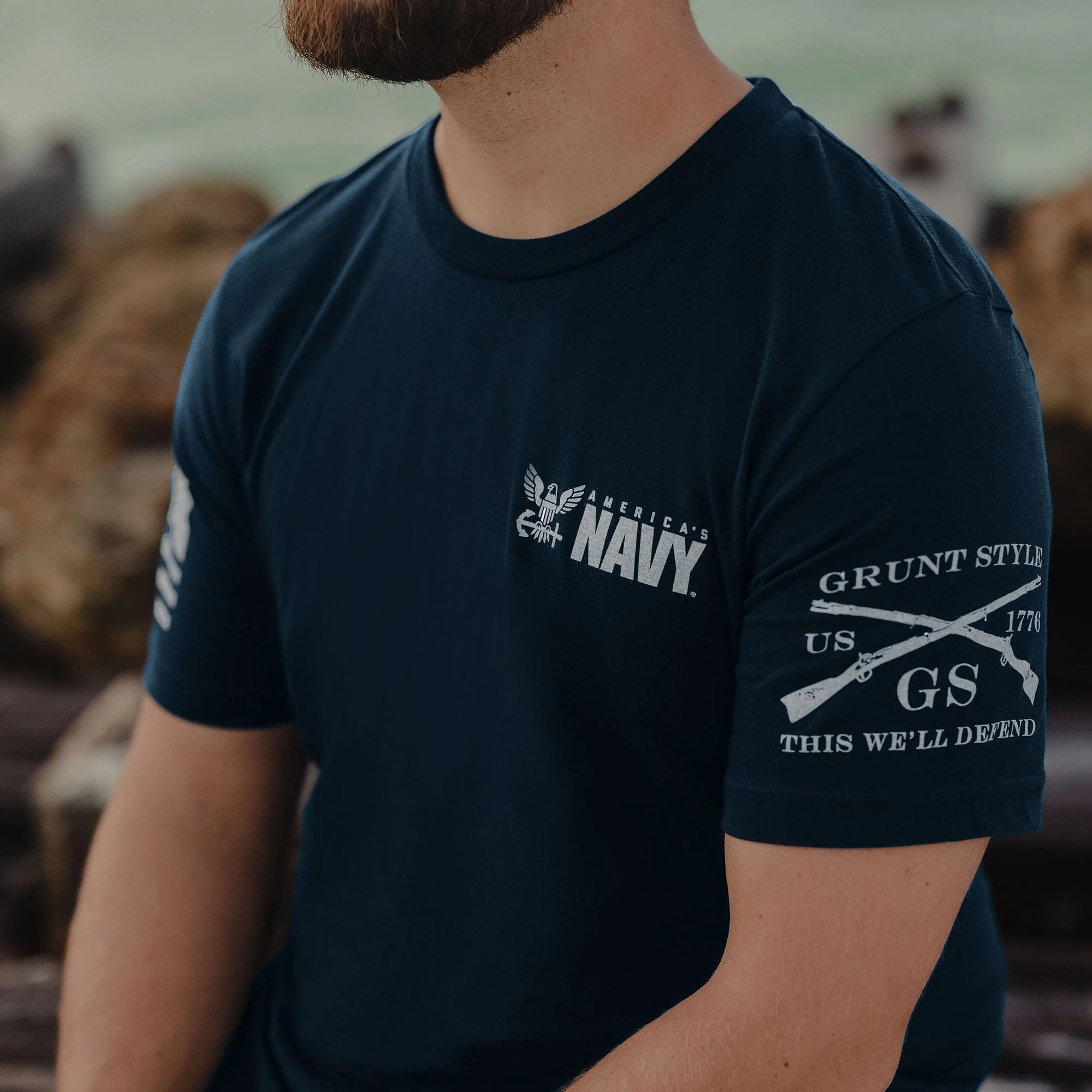 USN - Shellback Seal T-Shirt - Navy 6 USN - Shellback Seal T-Shirt - Navy - Image 4