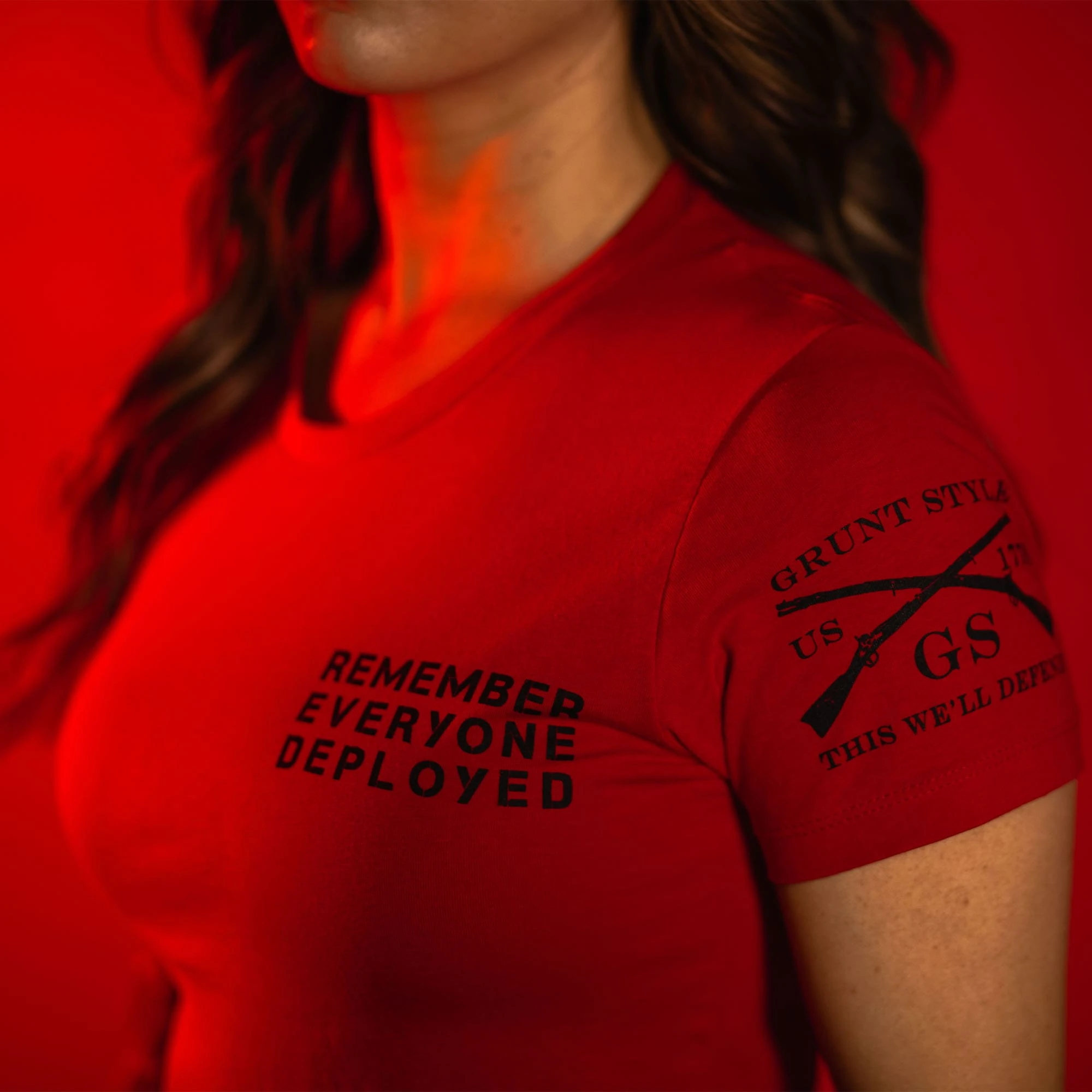 Women's R.E.D. All Forces T-Shirt - Red 6 Women's R.E.D. All Forces T-Shirt - Red - Image 4