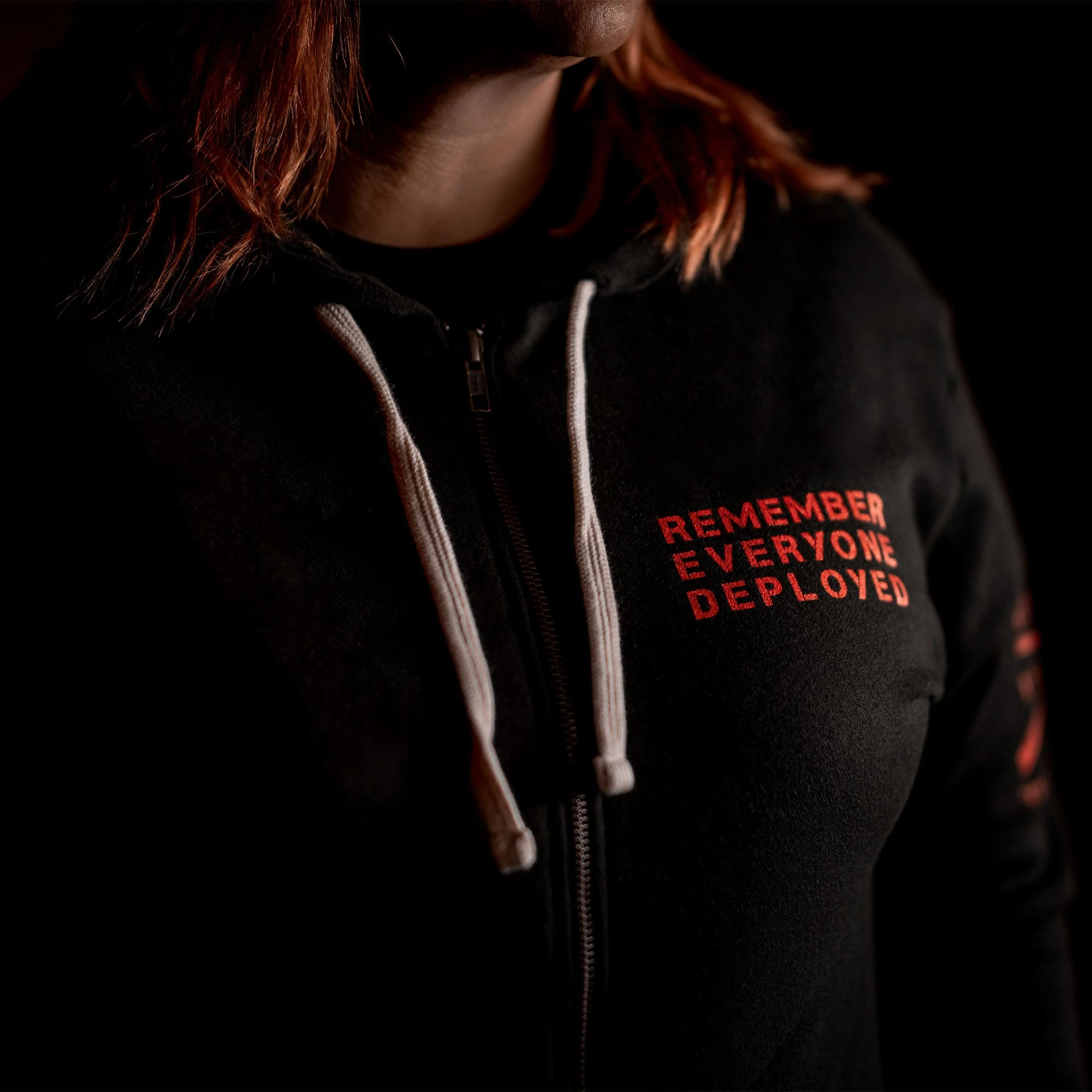 R.E.D. All Forces Premium Full Zip Hoodie - Black 5 R.E.D. All Forces Premium Full Zip Hoodie - Black - Image 3